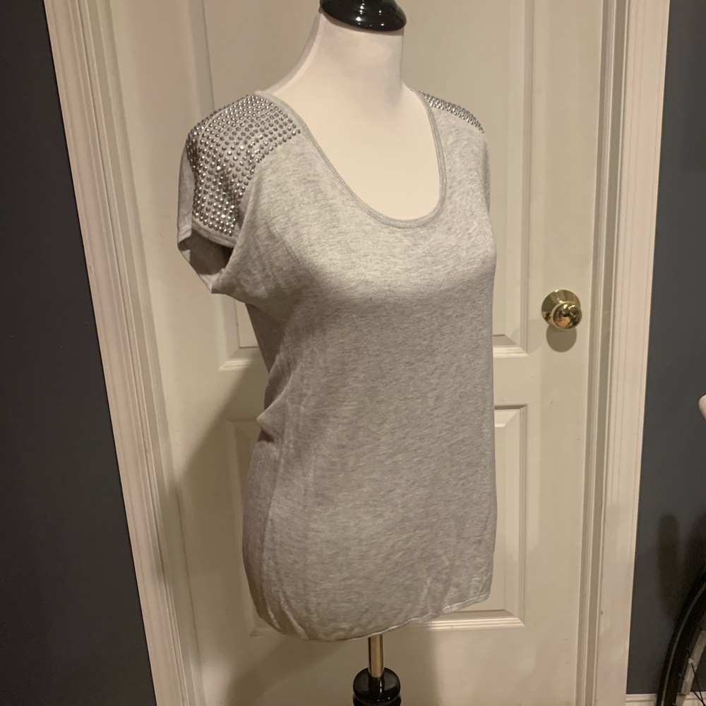 Soft, Studded Shoulder Top